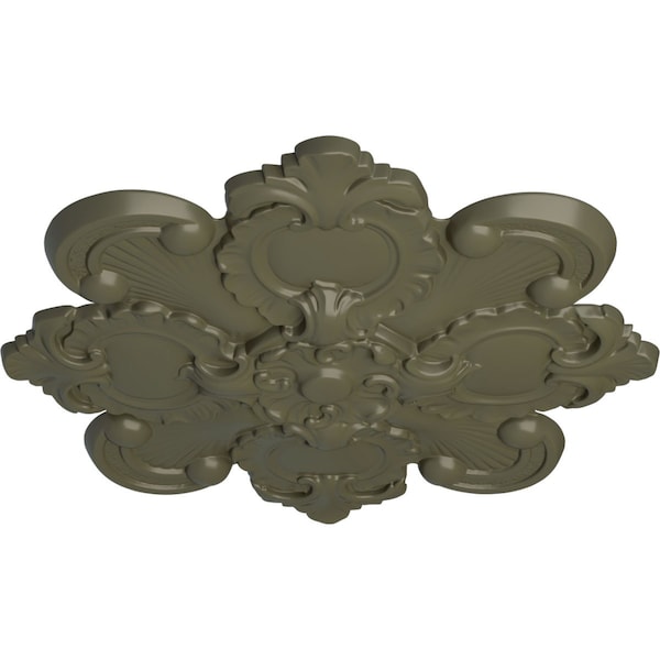 Katheryn Ceiling Medallion, Hand-Painted Painted Turtle, 18 1/8OD X 1 1/4P